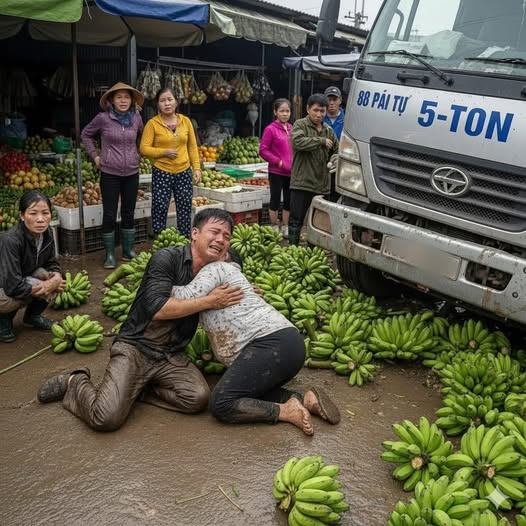 Giây phút người vợ bầu 8 tháng chia ly chồng